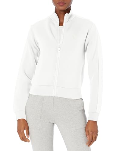 GUESS Damen Sweatjacke Allie Scuba weiß L