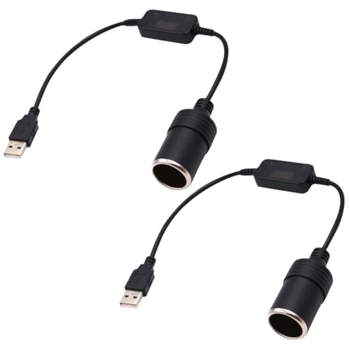 ZIMISI USB to Cigarette Lighter Adapter, USB A Male to