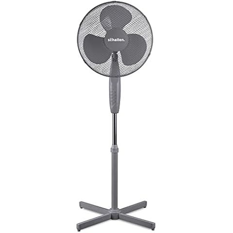 Schallen 16" Oscillating Pedestal Fan in Grey Cover