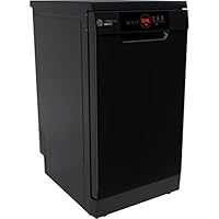 Hoover H-DISH 300 HDPH2D1049B Slimline Dishwasher - Black - E Rated