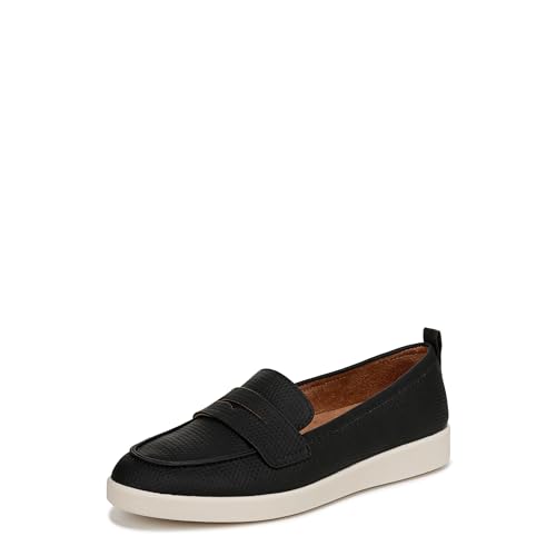 Naturalizer Womens Ingrid Loafer Flat Black Nubuck 6.5 M