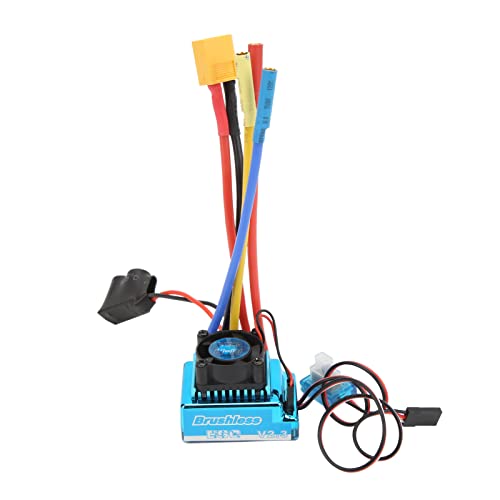 OKJHFD �X�s�[�h�R���g���[���[�A120a RC �u���V���X ESC �v���O���}�u���h���h�o 9 ���x������ XT60 �v���O ESC 1/10 1/8 RC �J�[�p