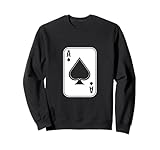 As Pik Karte Poker Spielkarten Club Sweatshirt