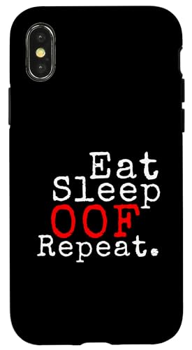 Eat Sleep OOF Repeat - �ʔ����C���^�[�l�b�g�Q�[���~�[���W���[�N OOFS �X�}�z�P�[�X iPhone X/XS �p