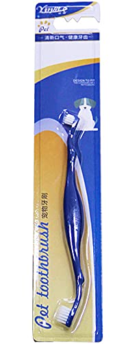 HAOYINEW 犬 歯ブラシ 犬口ケア 歯ブラシ 犬 はぶらし ペット用歯ブラシ 犬 猫 歯磨き 歯垢 汚れ プラーク デンタルケア 歯科衛生用ブラシ 猫口ケア 耐久性 丈夫 清潔