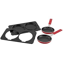 Sartenes Jata Premium Jata AC266 Accesorio Dos sartenes y Placas para el Grill, 0 W, Negro y Rojo