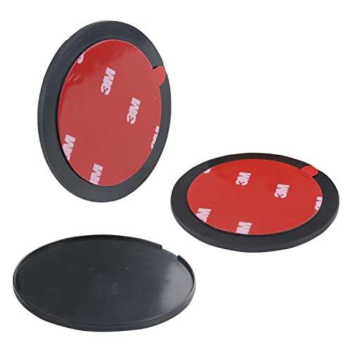 Cuxwill 3 Pack Almohadillas De Disco Adhesivas de 70 mm, Circular Adhesivo 3M para Soporte de Ventosa para Teléfono, Soporte de Succión GPS, Soporte para Cámara de Salpicadero Cover