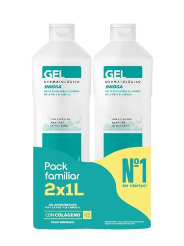 Gel Dermatologico Inibsa Pack Viaje Lot de 2 x 1l