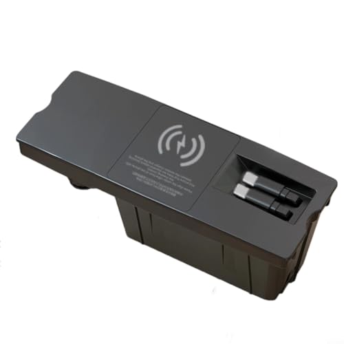 Cargador inalámbrico Lapiglo A7 para coche con cable divisor telescópico en ABS negro