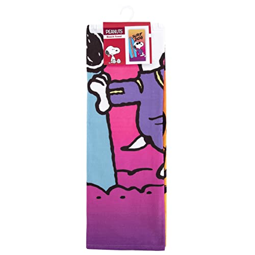 Northwest Beach Towel, 30" X 60", Peanuts Surf Dog #TOP3
