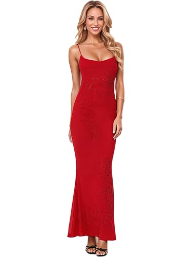 Image of Figdaw Rhinestone Embellished Formal Gowns and Evening Dresses for Women 2026