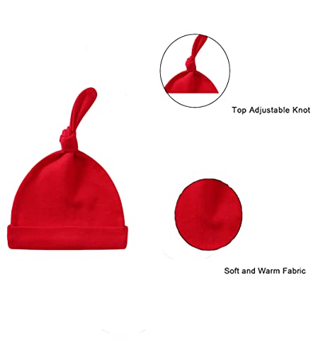 Newborn Hat and Mittens Soft Newborn Hats for Girls and Boys Set Cute Baby Girl Caps 0-6 Months4