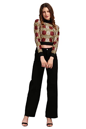 Image of PURVAJA Women's Solid Slim Fit T-Shirt