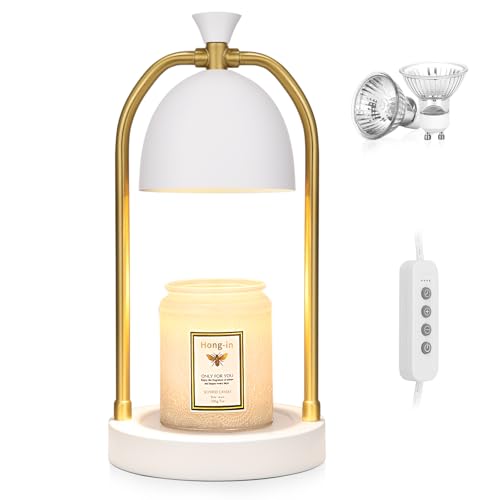 Lámpara de calor de vela de oro blanco con temporizador, lámpara de calefacción eléctrica para decoración de habitación, calentador de luz ajustable, decoración del hogar, lámpara