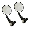 SGTB Bar End Rear View Round Bar Grip Edge Mirror for RE Bullet 350 500 Bajaj Pulsar 150 180 200 Ns Scooty and Bikes- Set of 2