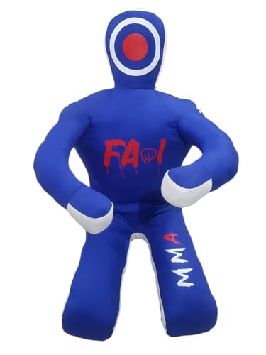 Manichino per arti marziali miste, judo, jjjj, wrestling, posizione seduta, brasiliano, jiu, jitsu, sottomissione, autodifesa, tela non riempita (177,8 cm)