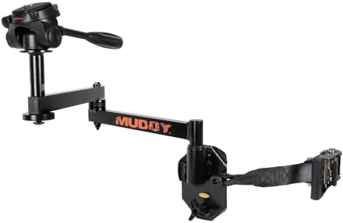 MUDDY Hunt Hard Compact Durable Aluminum Lightweight Ergonomic Portable Easy-to-Install Silent Outdoor Camera Arm | 24" Reach with Over 5 Points of Adjustment
