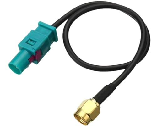 Antenne GPS de Voiture 15cm | Connecteur Fakra Z Mâle vers SMA Mâle | Câble Adaptateur Antenne de Voiture RG174 | pour Autoradio Android Navigation GPS...