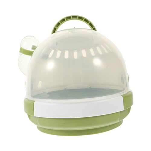 Milisten Tragbarer Hamsterkäfig Für Reisen Wiederverwendbare Transportbox Für Kleine Tiere Für Hamster Meerschweinchen Und Andere Nager Transparentes Design