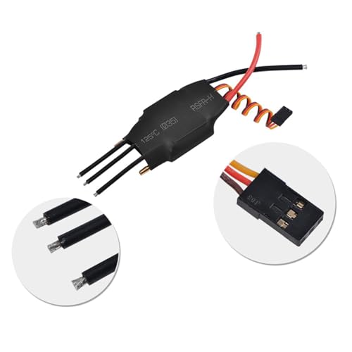 Controlador ESC RC 80A con refrigeración líquida eficiente y BEC interno anticaídas 7