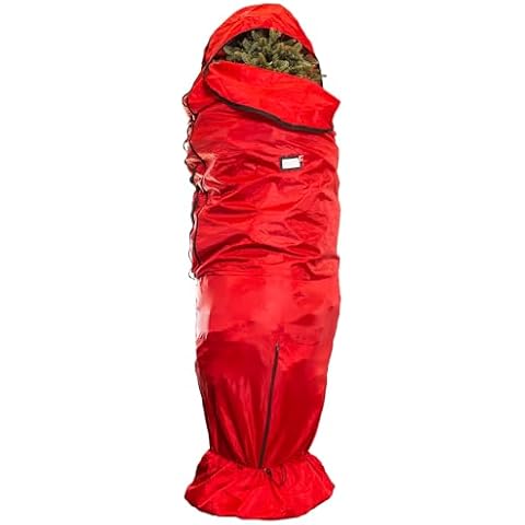 [Red Pro Upright Tree Storage Bag] - 9 Foot Christmas Tree Storage Bag | Store Artificial Trees up to 9 Feet Tall - Keep Your Fake Tree Assembled Cover