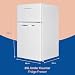 Russell Hobbs Undercounter Fridge Freezer 48cm Wide 85 Litre Total Capacity 61L/24L, LED Light, Adjustable Thermostat & Feet, White 2 Year Guarantee, RH85UCFF482E1W
