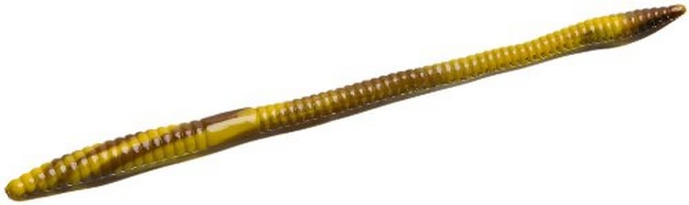 Zoom Trick Worm-Pack of 20 (Bruised Banana, 6.75-inch)