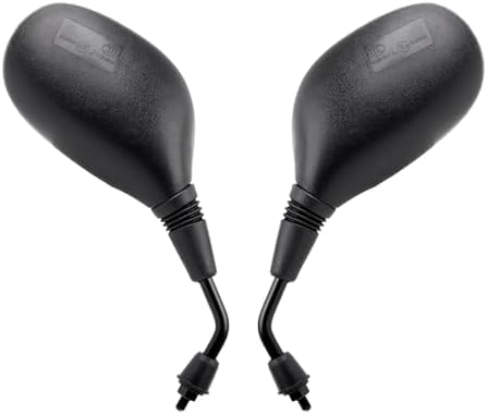 Mokuo GY6 scooter Rearview Mirrors 8mm Fit for Sunl TaoTao Znen Lance Peace JCL Roketa Jonway Bashan 50cc 70cc 110cc 125cc 150cc ATM50 CY50A Chinese Moped Elliptical mirror surface