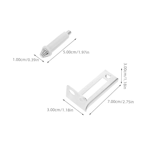 Kit de herrajes para puertas abatibles 2 pares, pivotes resistentes para puertas corredizas de clóset, instalación fácil, soporta puertas pesadas para uso en casa y oficina miniatura 2