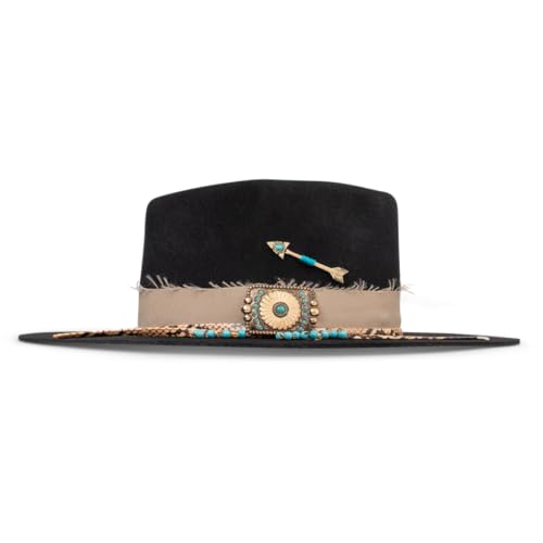 Charlie 1 Horse C1H x Lainey Wilson Lucky Me Jr Youth Wool Western Hat Black3