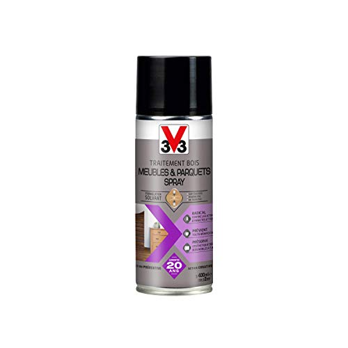 V33 Traitement bois meubles & parquets, Incolore 400ml