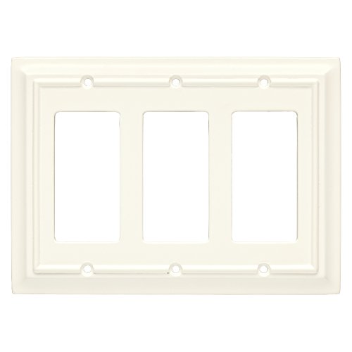 Brainerd 126337 Wood Architectural Triple Decorator Wall Plate / Switch Plate / Cover