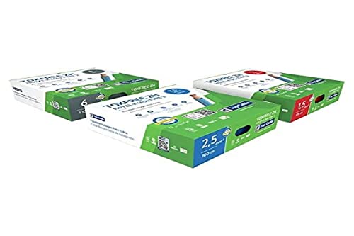 FAMATEL – Hilo Libre de Halógenos Diámetro: 2,5 mm, Longitud: 100m, Marrón