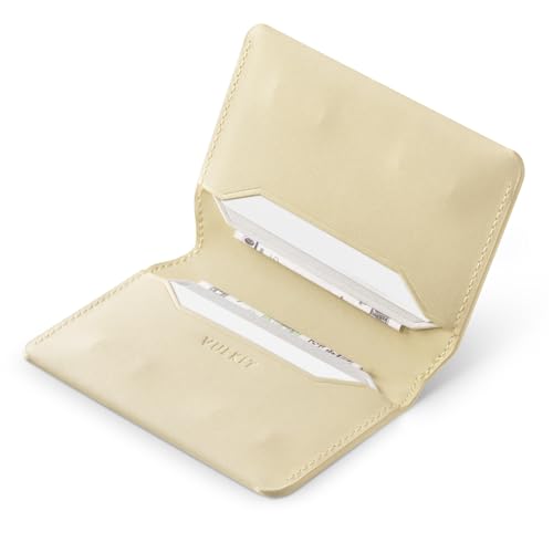 Image of VULKIT Slim Minimalist Card Holder RFID Blocking Leather Credit Card Holder Front Pocket Wallet Magnetic Closure
