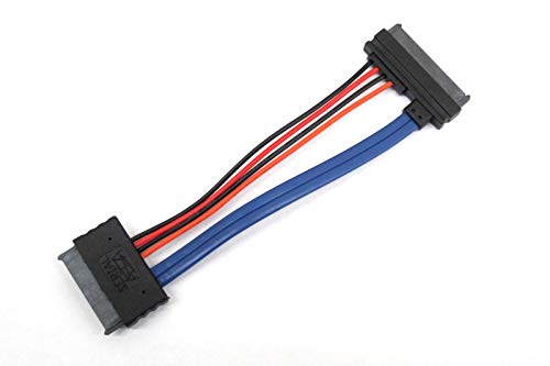 Cable Micro SATA 16 Pin a SATA III 22 Pin Angulado 6 pulg