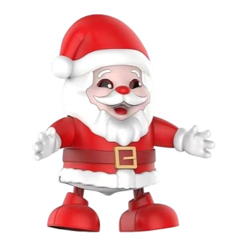 Juguete musical cantante | 20 cm Muñeca de Navidad eléctrica cantante | Figura festiva iluminada para fiestas | para familia, niños, niñas, casa, fiesta