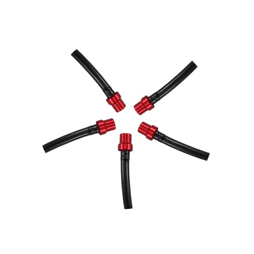 Image of PRO BAT 10 Pack One Way ATV Dirt Bike Fuel Tank Cap Gas Cap Tube Vent Breather for Dirt Bike All Quads Off-road Motorcycle PW50 PW80 TW200 CRF XR CR, Black&Red