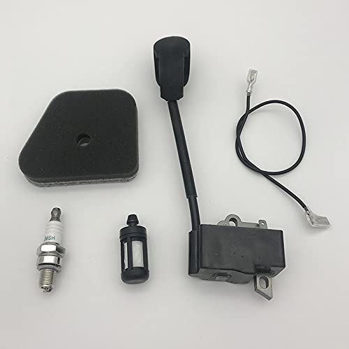 Bujía de Filtro de Aire de Bobina de Encendido Compatible con recortadoras S FS90 FS100 FS110 FS130R KM90 HL95 HL100 HT100 HT101 Accesorios de Repuesto para cortacésped