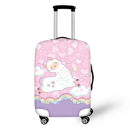 Luggage Cover personalized Suitcase Cover Zipper Closure Suitcase Protector Fits 18-21 Inch Luggage Cover Set Running Alpaca Print2