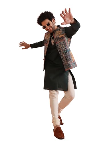 Veste Kurta homme coton tissé mariage vêtement traditionnel 36