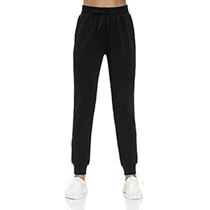 HMIYA Joggingbroek voor dames, katoen, sportbroek, yogabroek, trainingsbroek, vrijetijdsbroek met zakken, super zacht en comfortabel