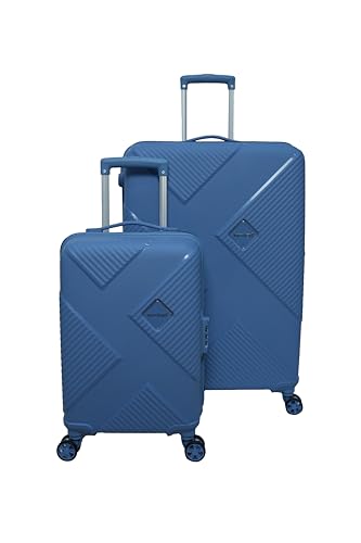 Image of American Tourister Kamiliant -8 Wheel, 3PC Set (Small + Medium + Large) Hard PP Suitcase for Travel /Trolley Bag for Travel /Travel Bag with TSA Lock & Smooth Sliding Double Wheel (Mystic Blue)