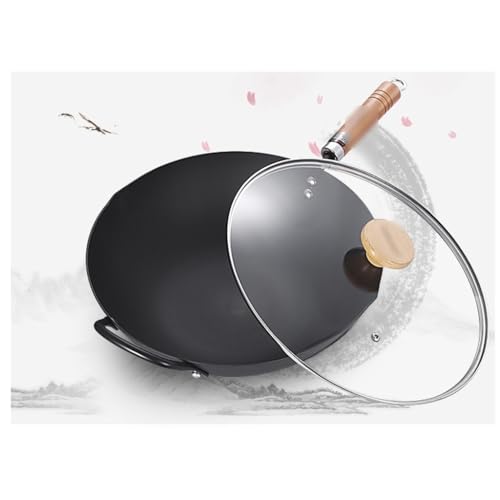 Iron Skillet Pan Non-Stick Non-Coated Frying Pan Induction Cooker Universal Non-Stick Cookware - Image 3