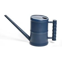 ZXJ Watering Can for Outdoor Indoor Plants - Small Plastic Home Garden - with Long Spout - Blue - 64 Oz - 1/2 Gallon
