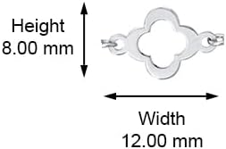 Vanbelle Sterling Silver Jewelry - Rhodium Plated with 925 Stamp - Four Clover Pendant Necklace for Women - 16" Long Chain + 2" Extender - Image 5