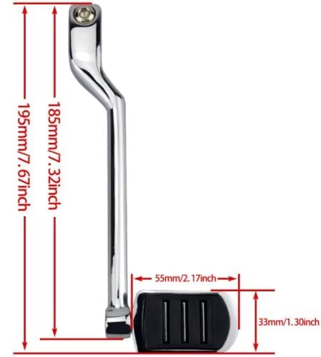 WOWTK Heel Shift Lever,Rear Shift Lever Fits For Harley 1986-2017 FL Softail, 1988-2024 Touring Road Glide Electra Road King Street Glide And 2008-2024 Trike Models,Black