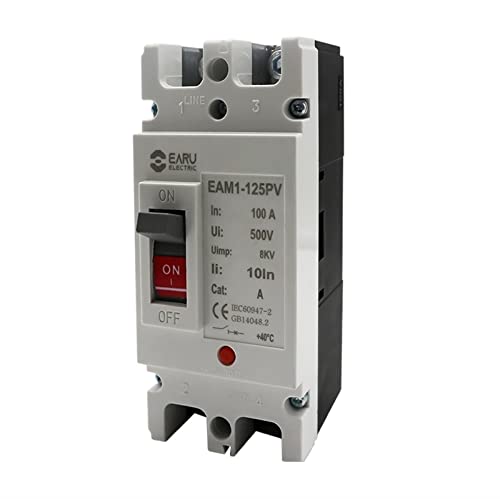 Disjoncteur boîtier moulé 2P protection surcharge photovoltaïque