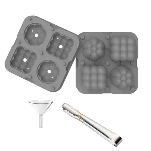 Molde de silicona para cubitos con pinzas y embudo