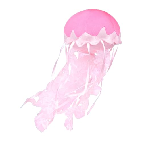 lilizzhoumax Simulation Jellyfish Plush Toy 15cm/6, Realistic Stuffed Animal Jellyfish Plush Toy, Cute Hangable Plush Toy, Super Soft Sea Animal Home Decoration Animal Toys