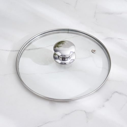 Image of Home Centre |Adalyn Grit Glass Lid - 20.5cm|Kitchen Accessories|Kitchenware|Tools and Gadgets|Transparent